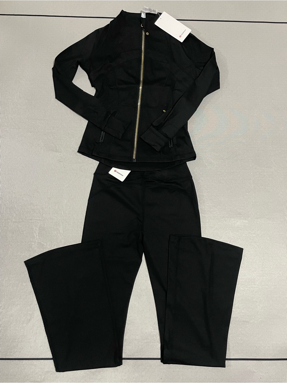 lululemon athletica Black Bomber-Style Zip Jacket